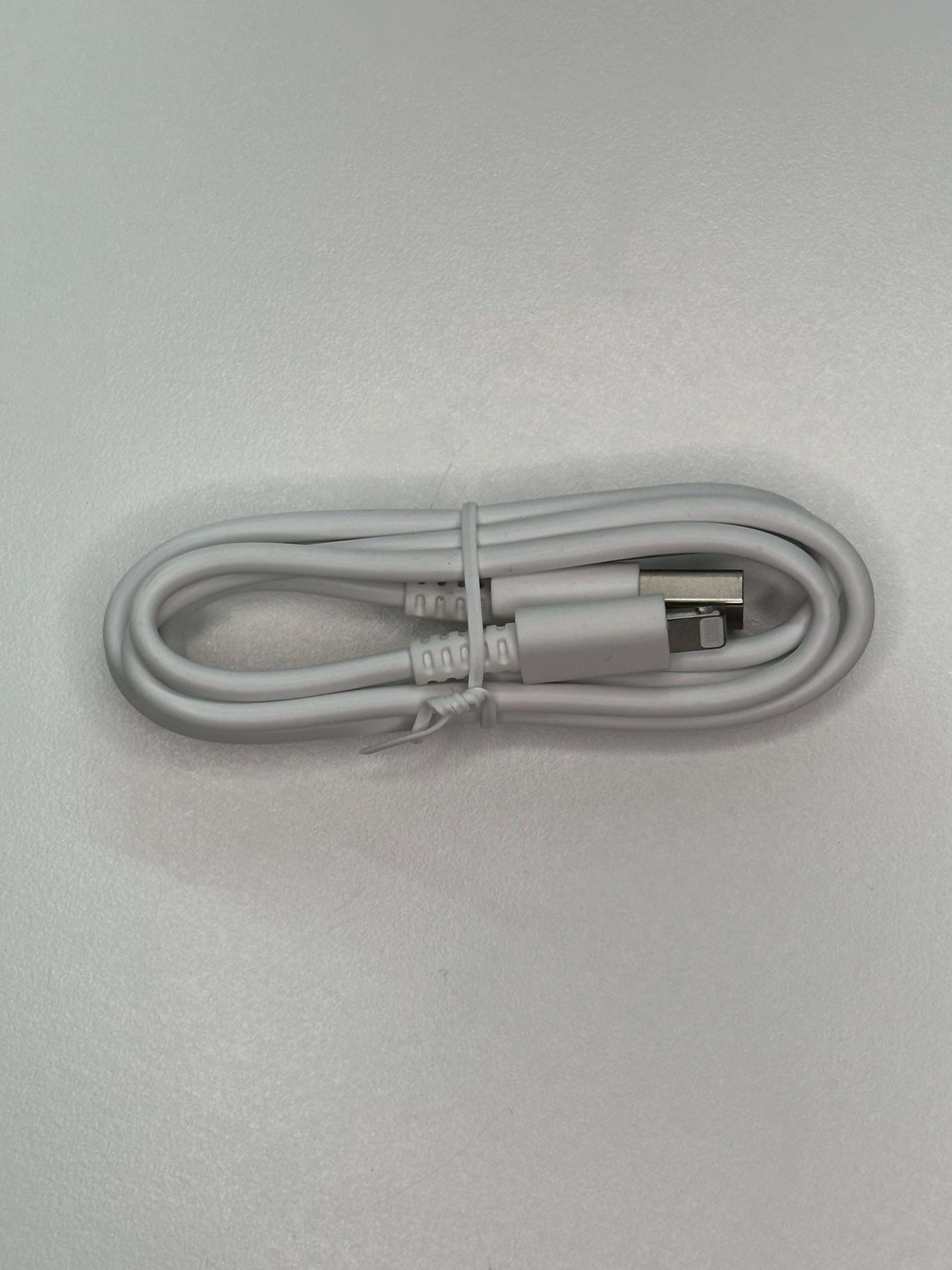 MFi certified Lightning USB cable, 3FT long, white, USB-A to Lightning connector, durable and tangle-resistant design.