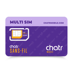 Chatr 3-in-1 Multi SIM card for mobile use