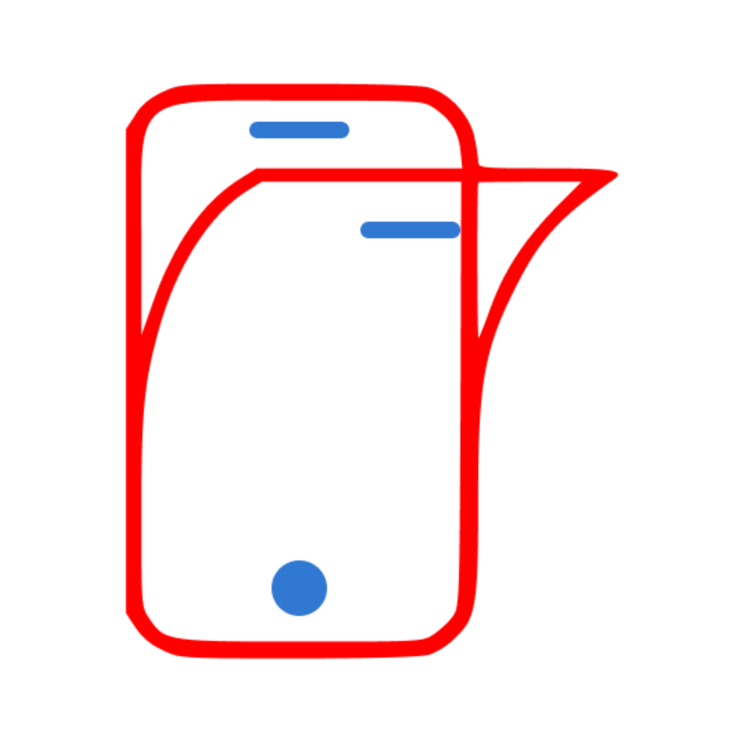 Tempered glass screen protector for a smartphone with in-store installation