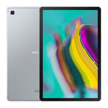 Front and back view of Samsung Galaxy Tab S5e showing sleek design and narrow bezels.