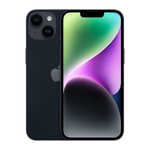 iPhone 14 Black smartphone front and back view