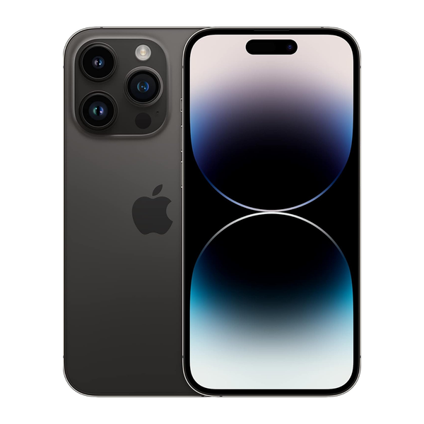 iPhone 14 Pro Graphite smartphone front and back view