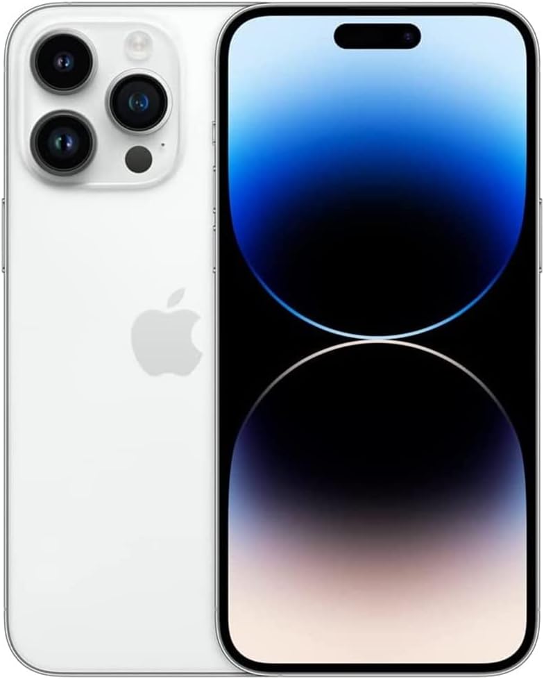 iPhone 14 Pro Unlocked with a dual-camera system and a vibrant blue-to-black gradient display.