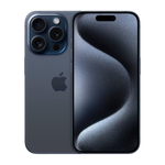 iPhone 15 Pro Blue smartphone front and back view