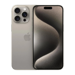 iPhone 15 Pro Titanium smartphone front and back view